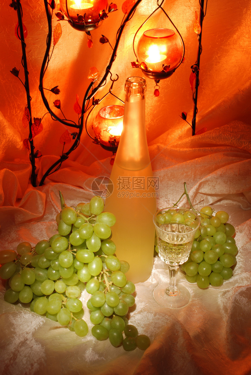 葡萄酒黄色蔬菜食物蜡烛维生素酒精藤蔓玻璃瓶子水果图片