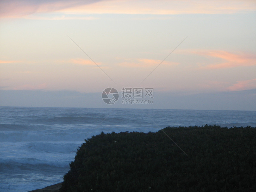 太平洋日落冲浪海滩海洋图片