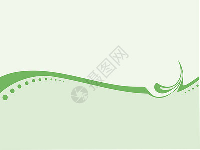 绿色绿波插图菜单海浪背景图片