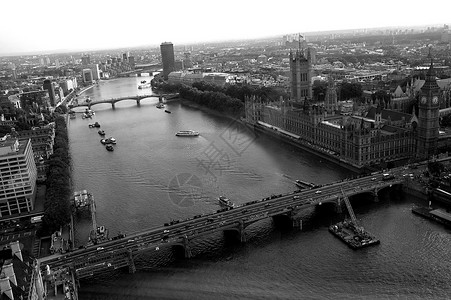 伦敦市摄影黑与白城市背景图片