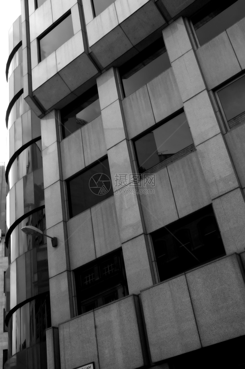 现代伦敦建筑公司商业玻璃办公楼房地产历史黑与白建筑学图片