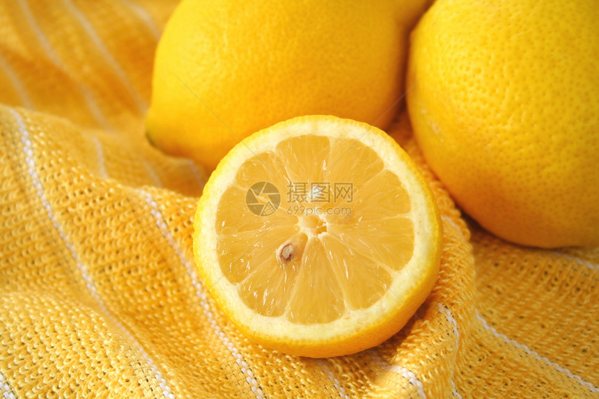柠檬种子热带黄色食物水果营养健康图片