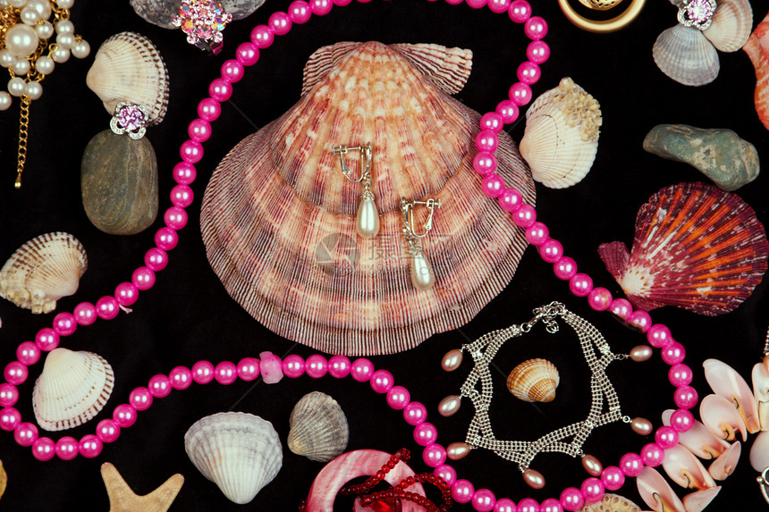 装饰品珍珠项链礼物样品体力劳动珠子橱窗珠宝图片