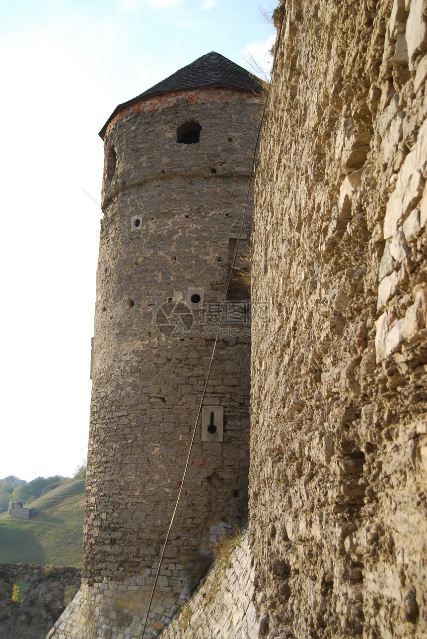 城堡堡垒墙和塔楼图片