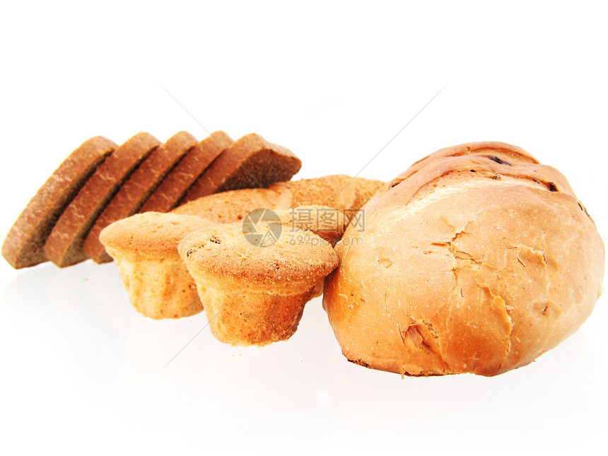 面包和小圆面包糕点蛋糕美食白色午餐包子小吃食物甜点图片