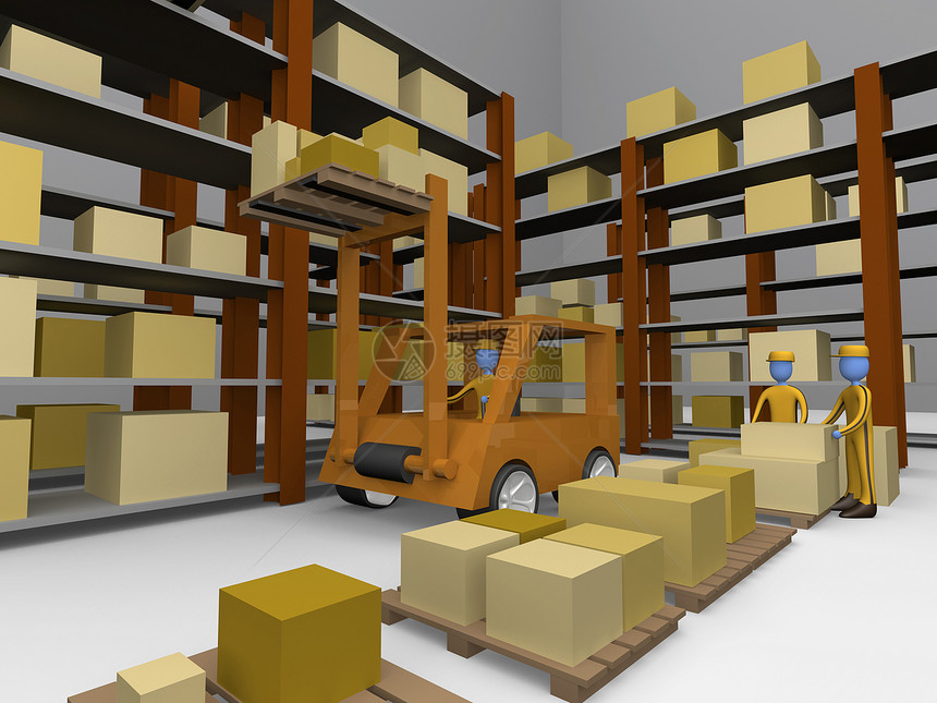 仓库运输公司贮存商业盒子物品插图商品设施产品图片