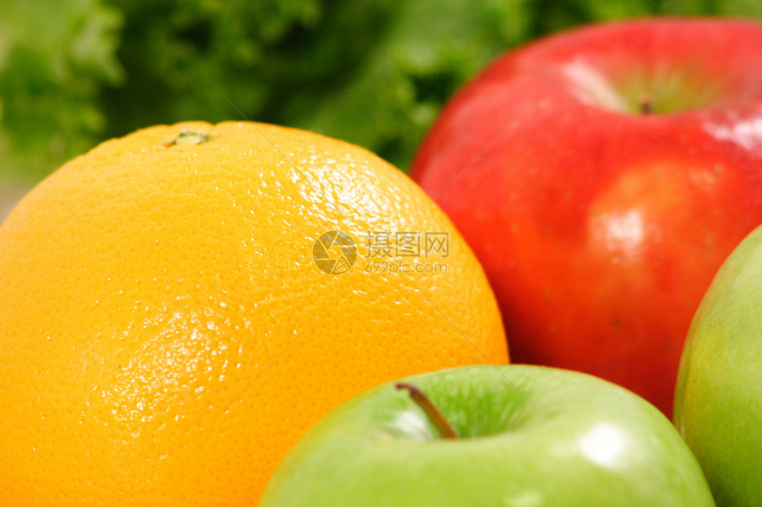新鲜水果绿色营养纤维饮食维生素健康红色橙子图片