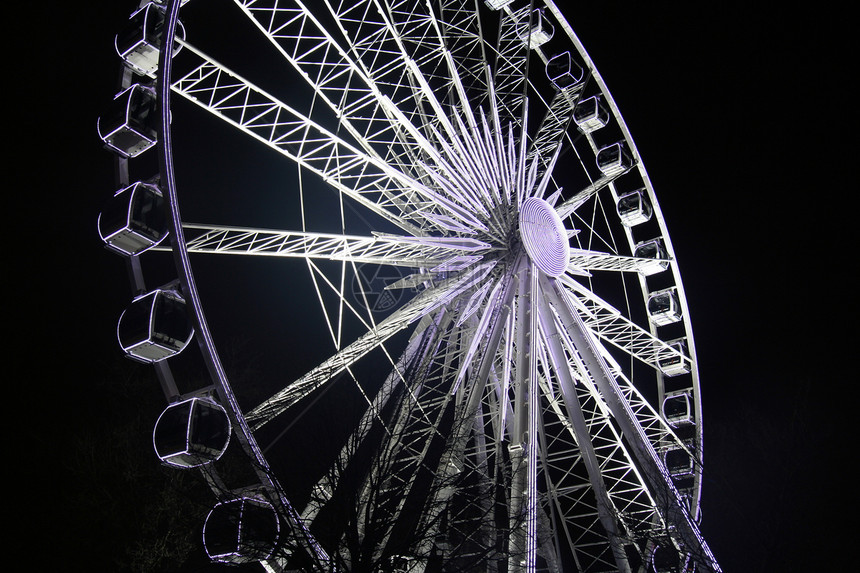 大型Ferris轮游乐场娱乐摩天轮车轮图片