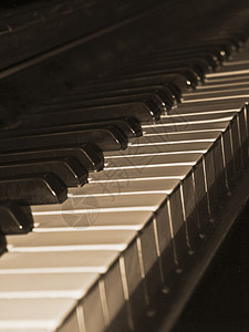 旧钢琴反射音乐键盘乐器韵律听力三角背景图片