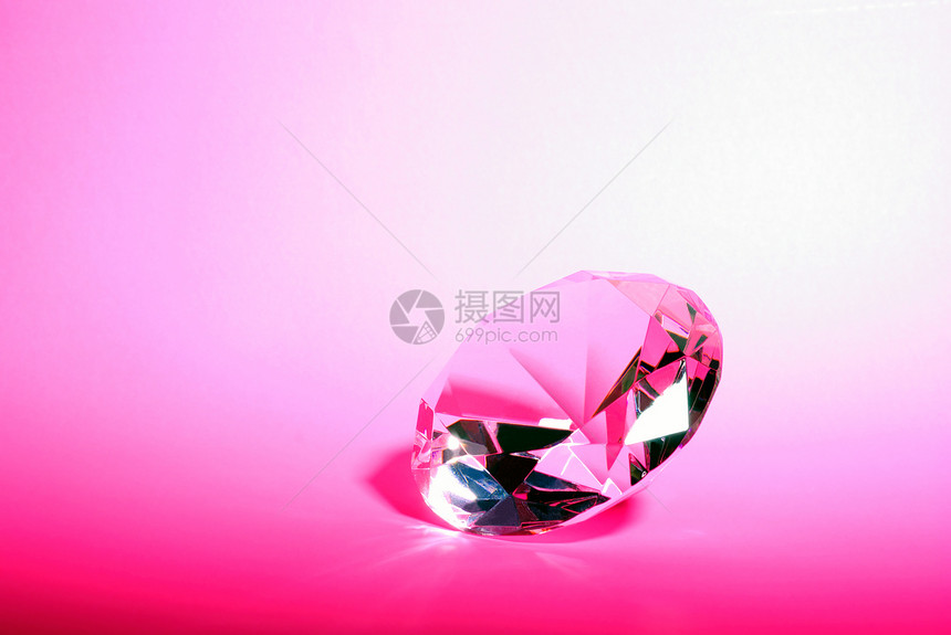 粉红钻石辉光辉煌礼物珠宝奢华粉色宝石美丽水晶图片