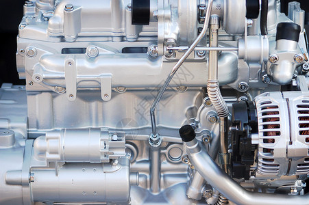 引擎发动机银白色别针机器螺柱银色螺栓力量金属背景图片