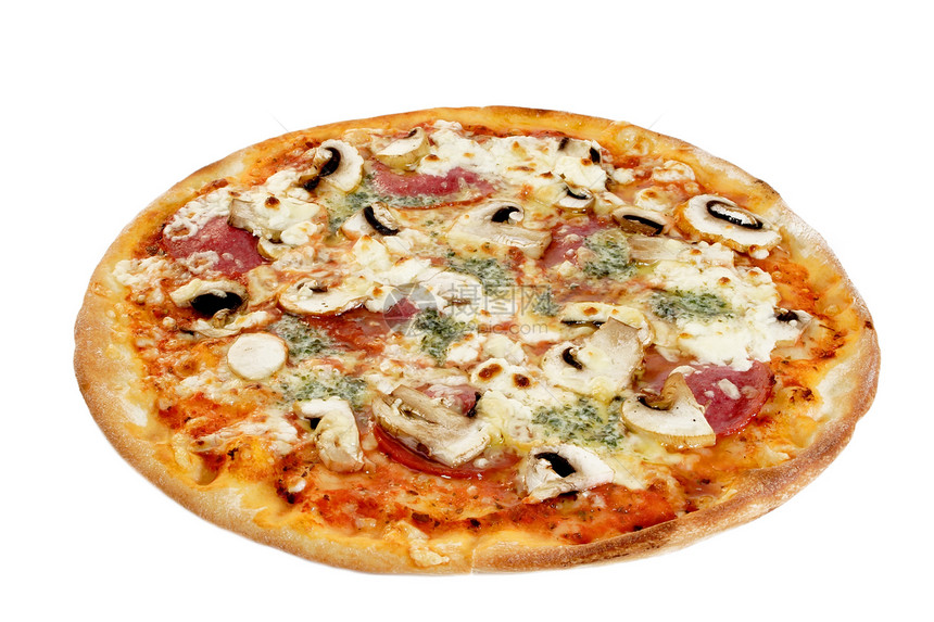比萨香料文化食物香肠脆皮美食小吃糕点面团图片