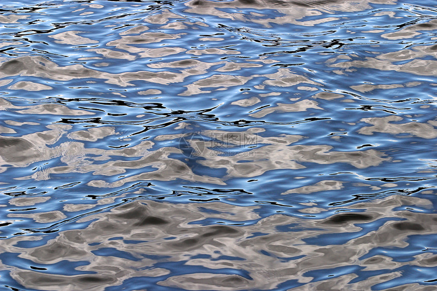 蓝色波纹墙纸波浪状涟漪波浪桌面图片