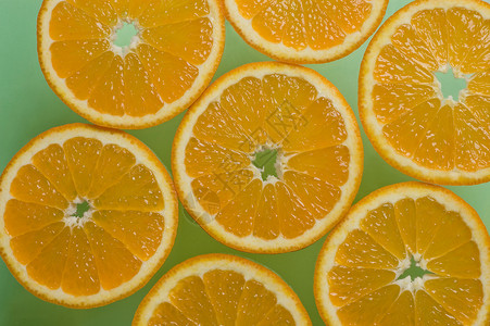 橙色热带水果果汁圆形柑桔橙花橘子背景图片