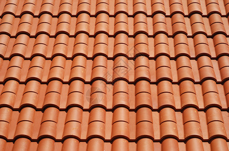屋顶房子建筑学红色瓷砖背景图片