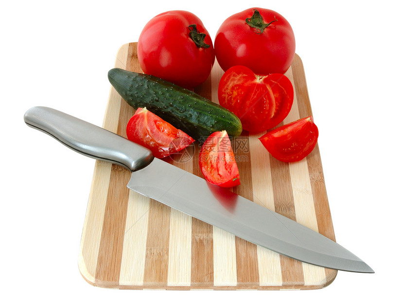 切割板上的蔬菜营养红色种子灰色白色绿色棕色橙子食物木板图片