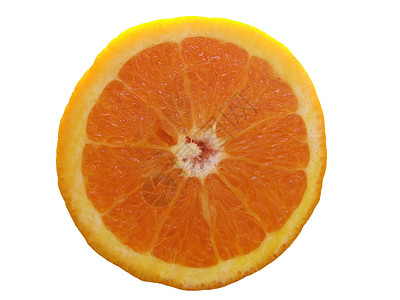 孤立的橙色白色橙子圆圈维生素食物背景图片