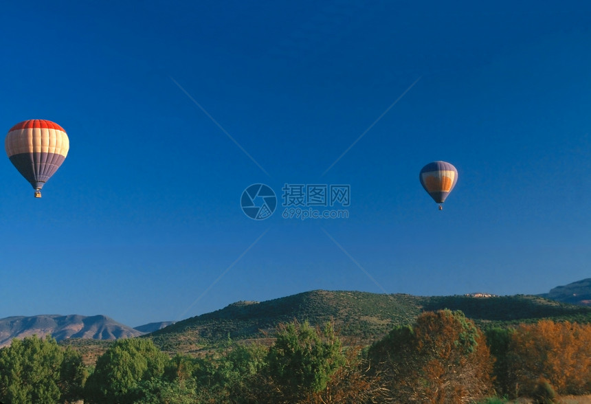 热空气运动天空气球游客旅行蓝色图片
