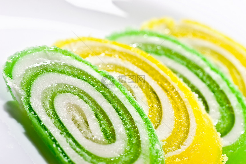 果冻营养蜜饯小吃食物水果甜点黄色糖果饮食图片