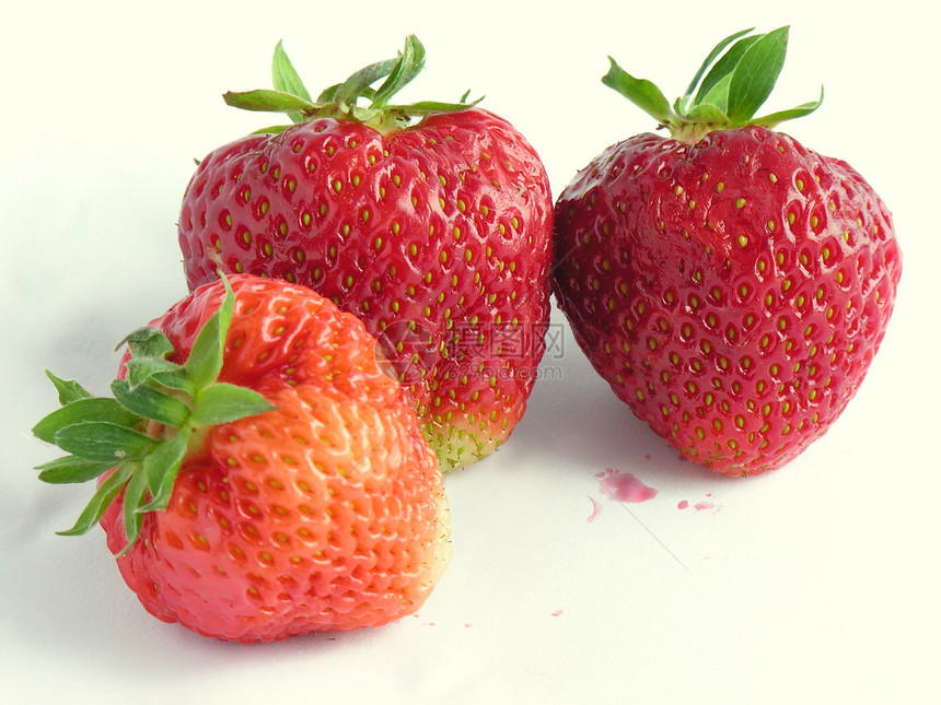 红草莓浆果红色食物水果图片