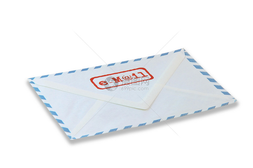 电子邮件邮票文档蓝色送货剪裁邮政邮件商业小路信封图片