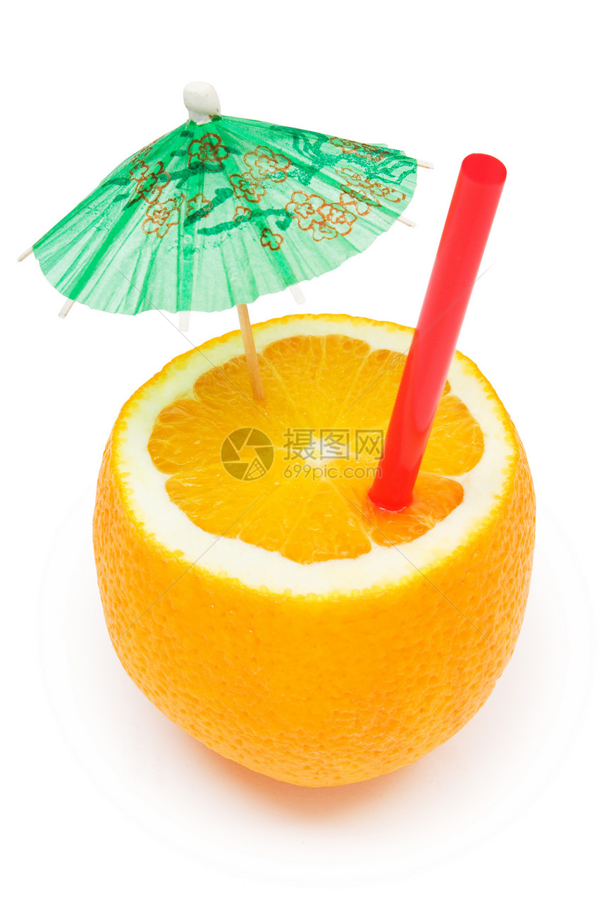 水果鸡尾果汁橘子热带食物饮食果味液体茶点口渴花蜜图片
