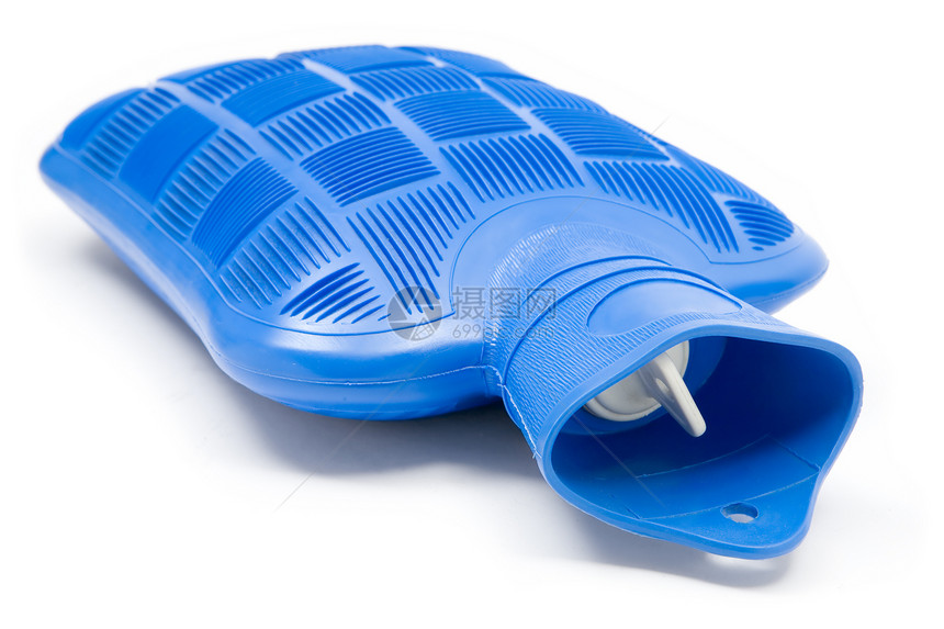 热水瓶帮助橡皮水袋流感保健肚子瓶子水瓶蓝色医疗图片