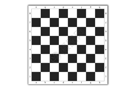 棋盘插图黑色正方形跳棋运动白色背景图片