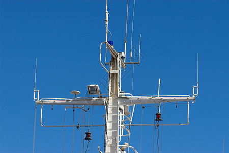马马斯水手码头渔船海洋指南针天线绳索血管罗盘雷达高清图片