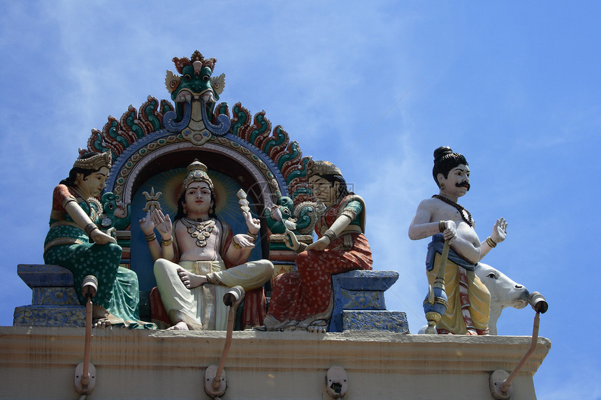 印度神庙的雕像图片