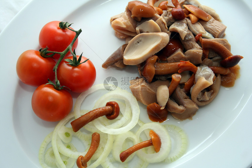 混合蘑菇食物蔬菜饮食沙拉健康维生素图片