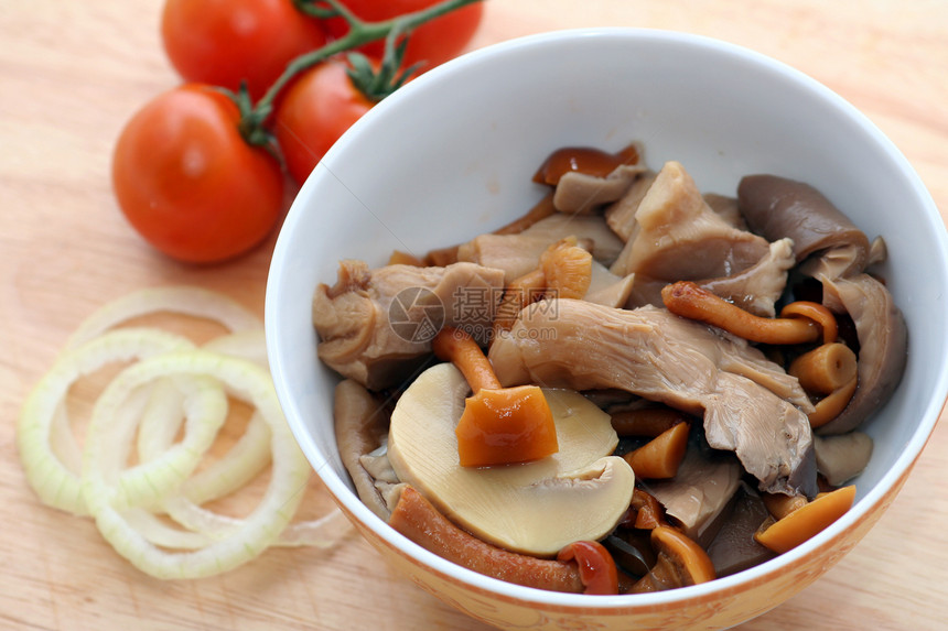 混合蘑菇沙拉健康维生素食物饮食蔬菜图片