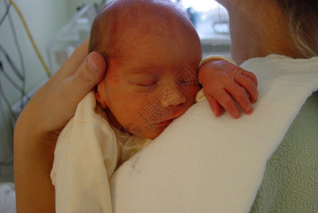 舒克桑手臂新生儿在母亲的身边睡觉背景