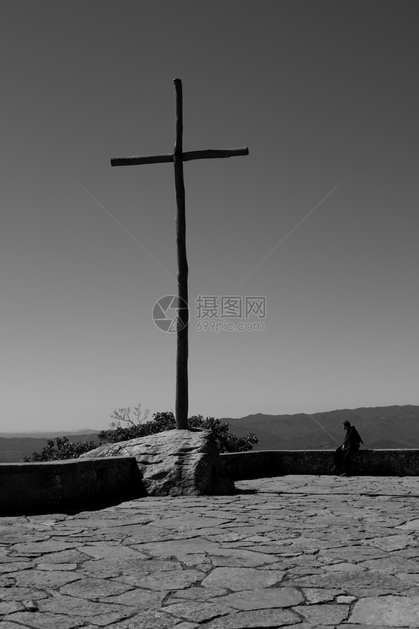 拉韦纳冥想旅行山地圣方墙壁反射祷告石墙图片