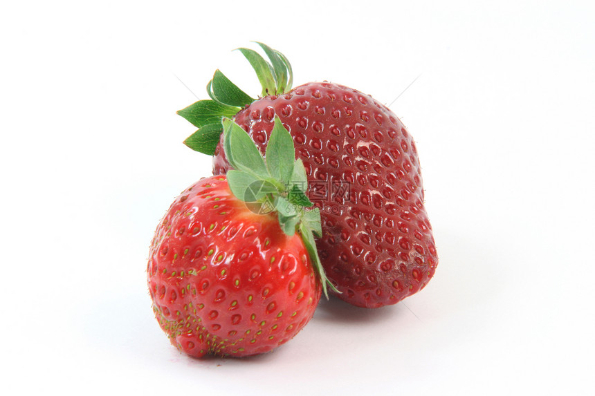 2个草莓饮食浆果营养活力食物小吃团体早餐果汁农业图片