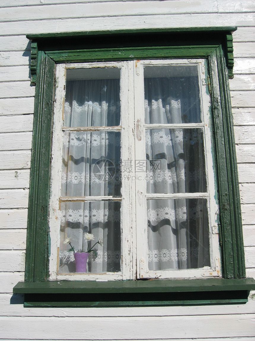 旧的挪威家庭窗框图片