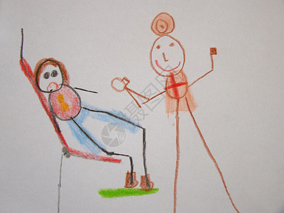 雷苏内克儿童绘图插图科学孩子们想像力牙医医生牙齿草图绘画背景