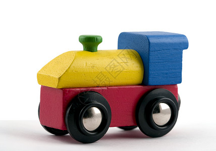儿童木制玩具火车背景图片