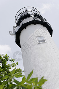 芬威克岛灯塔历史性导航地标建筑房子镜片高清图片