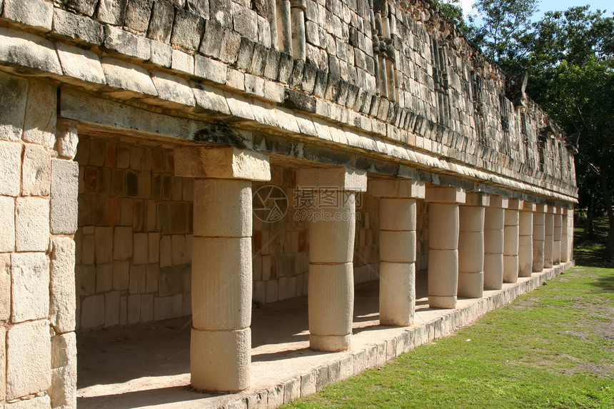 玛雅列旅游建筑岩石金字塔假期寺庙崇拜文明脚步大厅图片