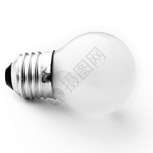 blub 灯泡金属灰色创新力量灯丝活力玻璃灯光白色背景图片