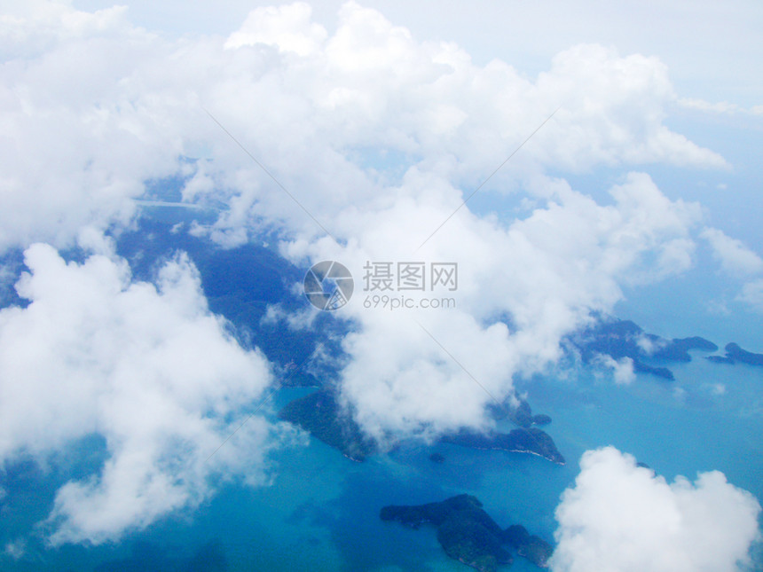 岛屿海洋自由多云空气蓝色环境风景气象场景天空图片