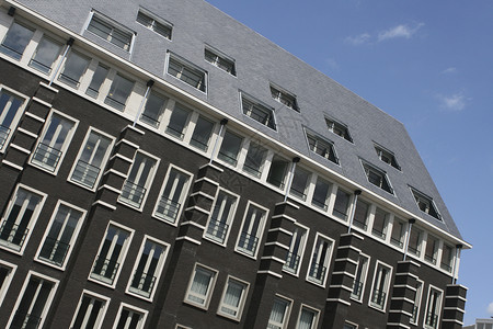 现代建筑城市建筑学砖块住房背景图片