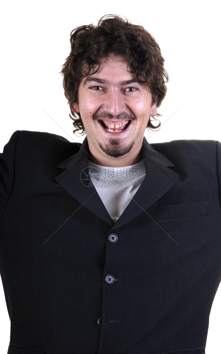 快乐毛衣眼睛棕色幸福工作室喜悦男生夹克成人姿势图片