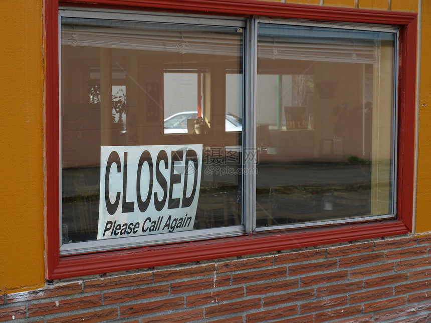 已特写店铺城市框架餐厅商业展示时间百叶窗说明警告图片