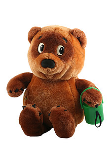布朗泰迪熊玩具毛皮棕色棕褐色背景图片