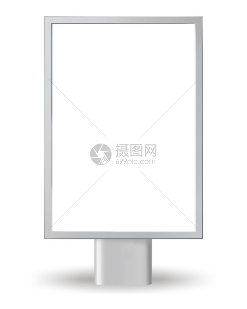 广告牌展示横幅账单灰色营销海报白色街道屏幕控制板图片