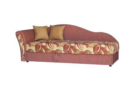 沙发棕色装饰软垫扶手椅座位白色优雅柔软度红色枕头背景图片