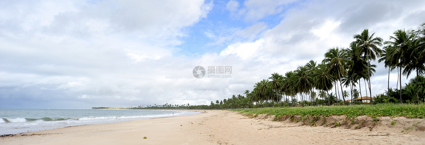 天堂海滩异国闲暇海岸线旅行环境假期蓝色太阳情调旅游图片