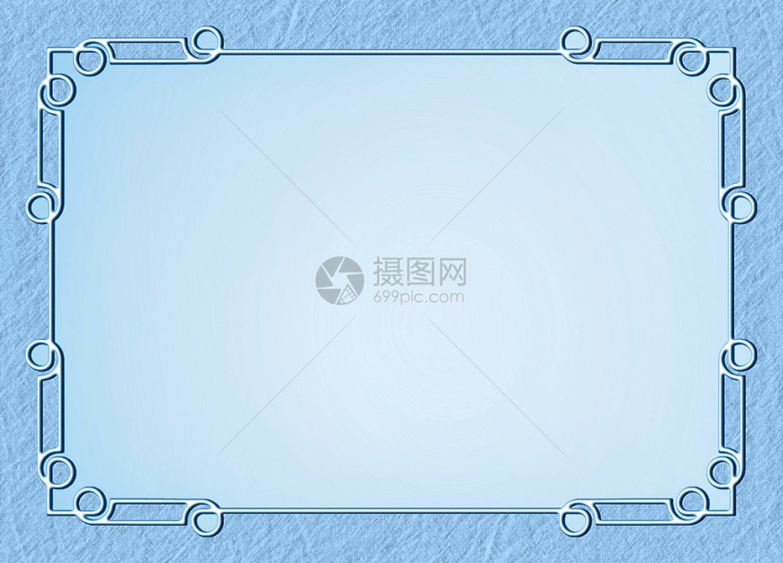 框架装饰插图纺织品边界风格蓝色横幅墙纸图片